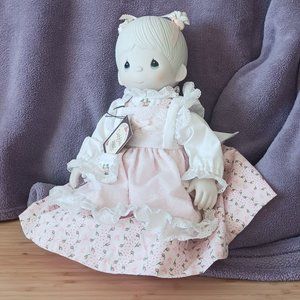 Vintage 1980 Precious Moments Porcelain Doll  Debbie 16"
